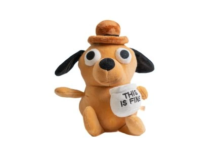 Plyšák This is Fine Italian brainrot merch | Mememerch.cz