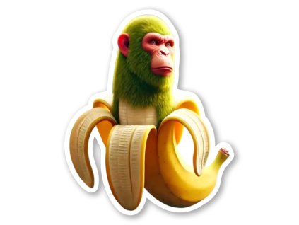 samolepka chimpanzini bananini mememerch.cz 1