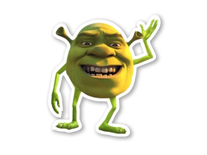1092 samolepka shrek wazowski