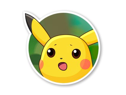 1080 samolepka surprised pikachu