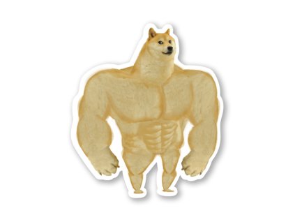 1056 samolepka swole doge