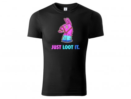 Tričko Just Loot It černé