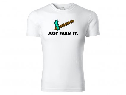 Tričko Just Farm It bílé