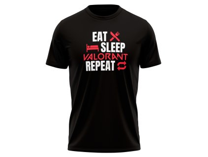 eat sleep valorant repeat tricko valorant cerne fadee.cz