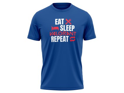 eat sleep valorant repeat tricko valorant modre fadee.cz