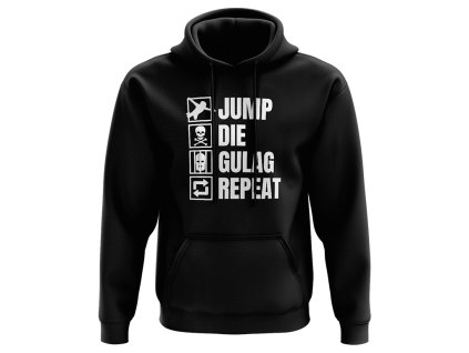 Jump Die Gulag Repeat mikina na web
