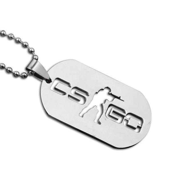 CS GO Gun AK47 AMW MA4 Leather Necklace For Men CSGO Anime Weapon Neckless Male Collier Homme Best Friends02