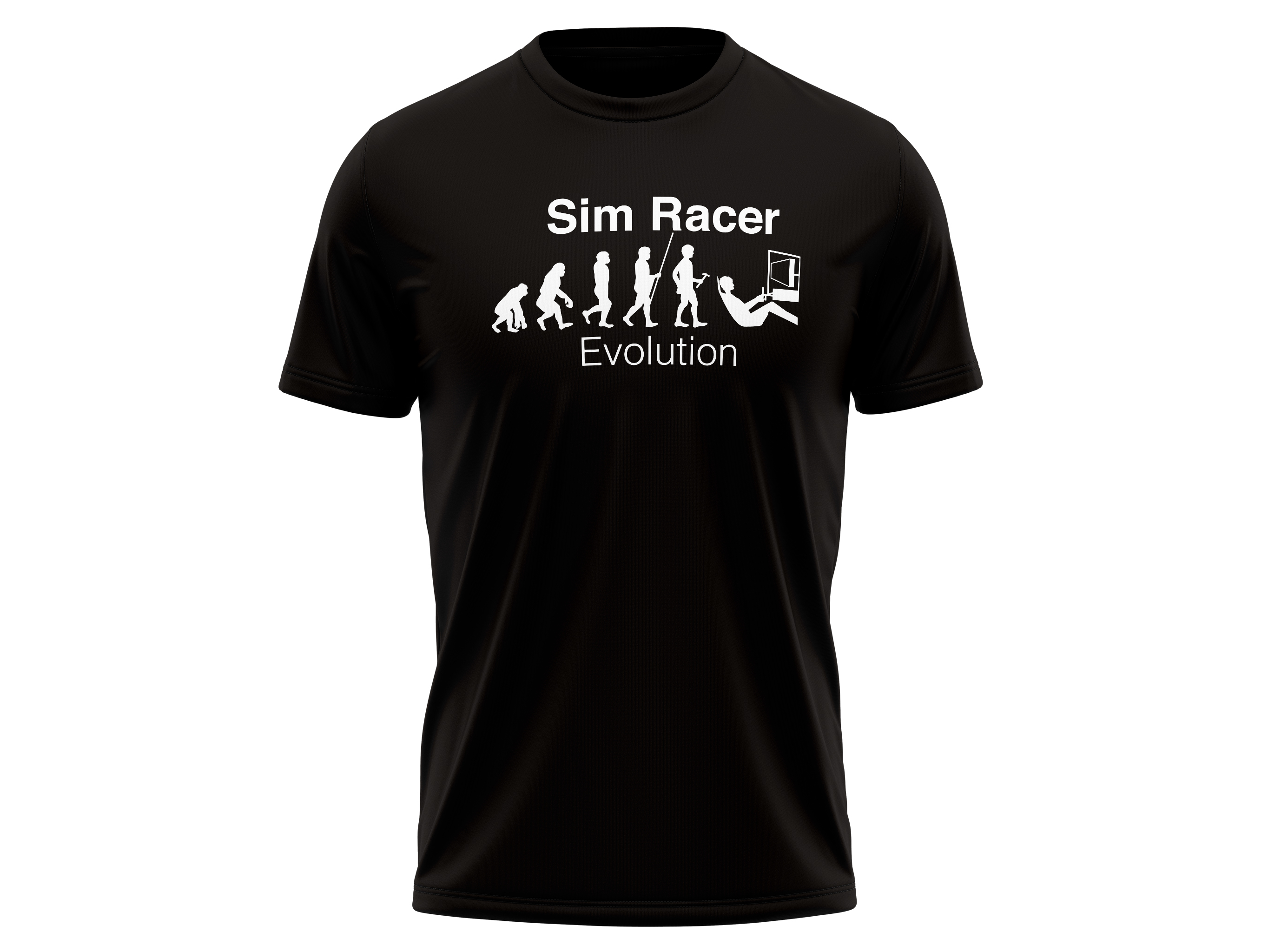 evolution of sim racer sim racing tricko cerne fadee.cz