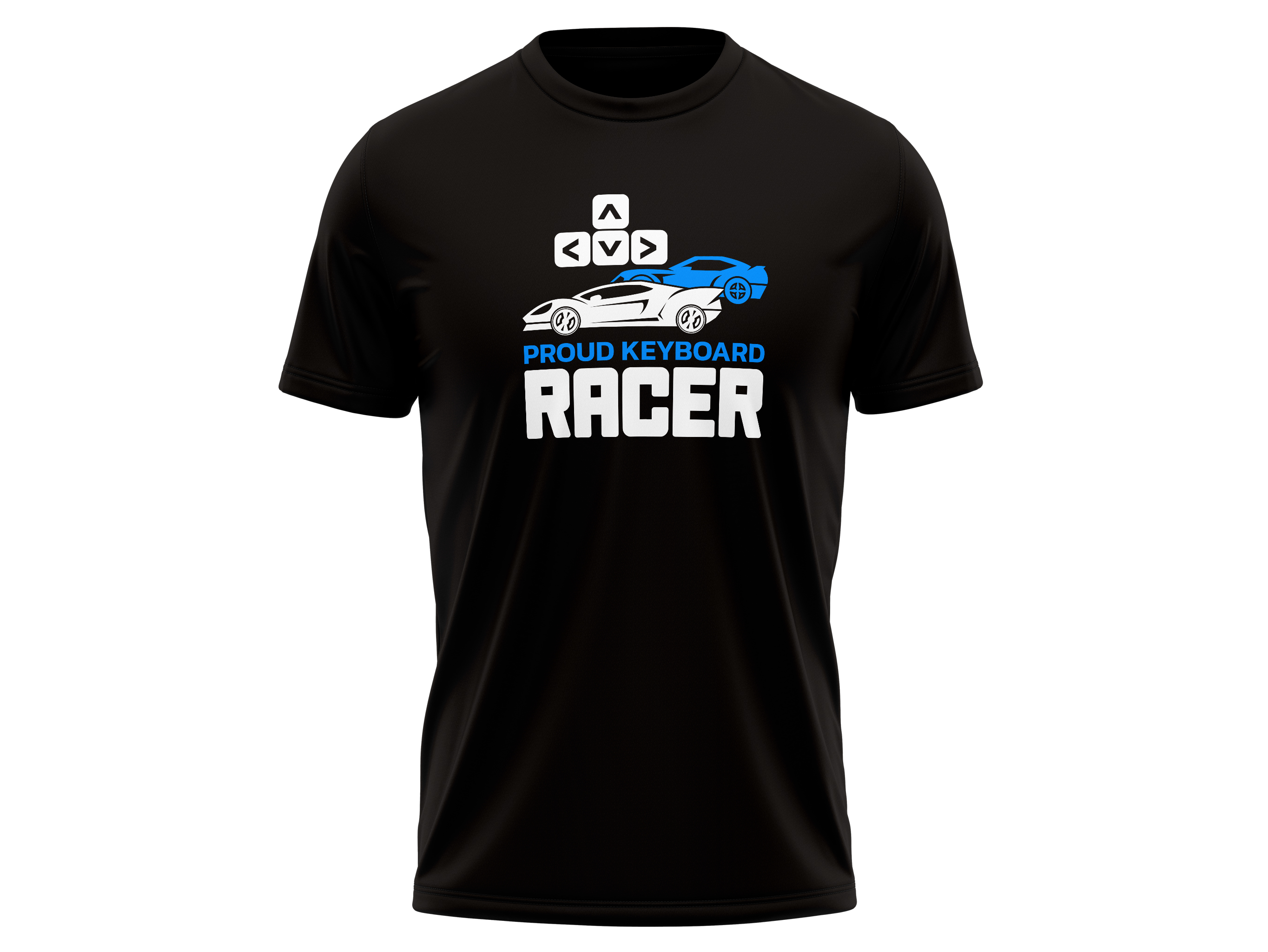 proud keyboard racer sim racing tricko cerne fadee.cz