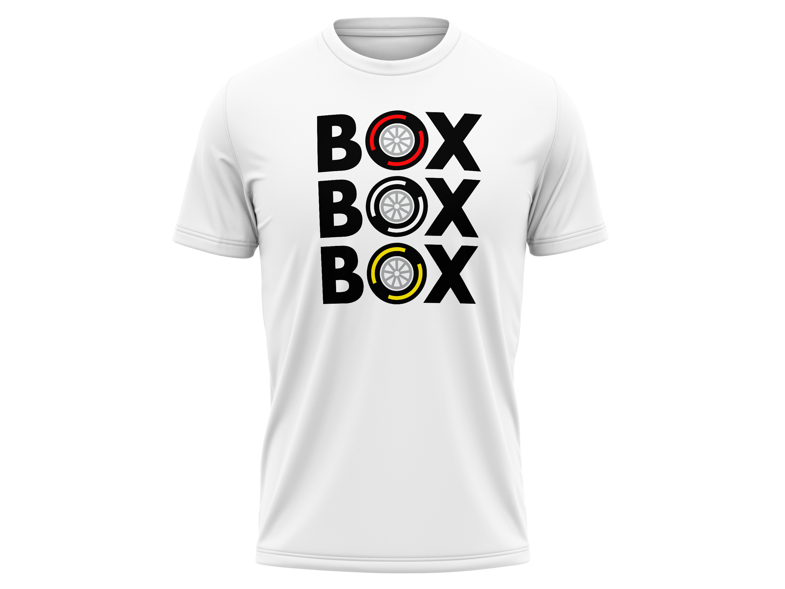 box box box sim racing tricko bile fadee.cz