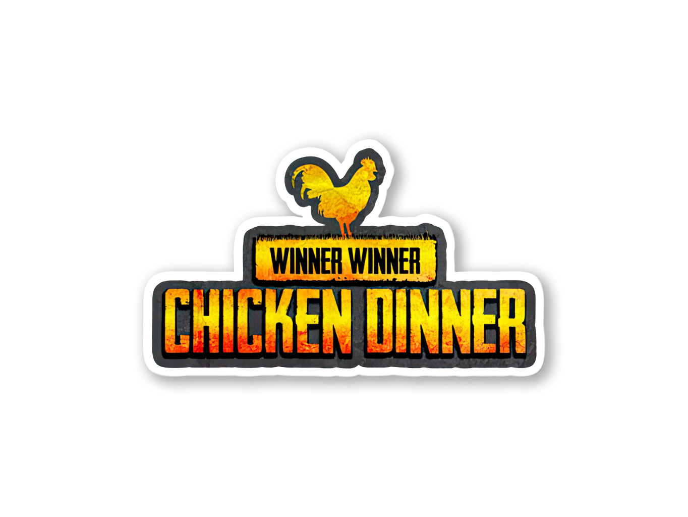 Samolepka WINNER WINNER CHICKEN DINNER #1