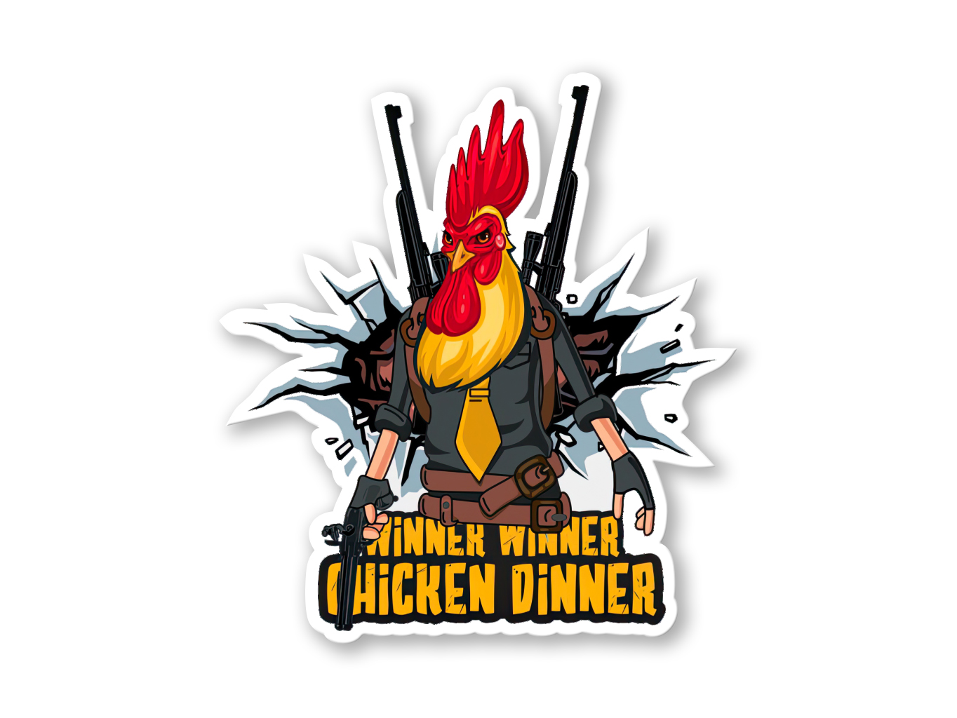Samolepka Chicken Winner