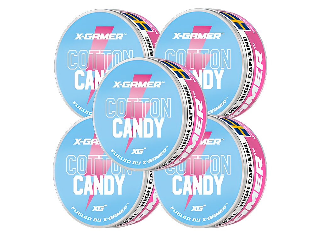[5-PACK] Energetické sáčky X-Pouch Cotton Candy - 5x20 sáčků