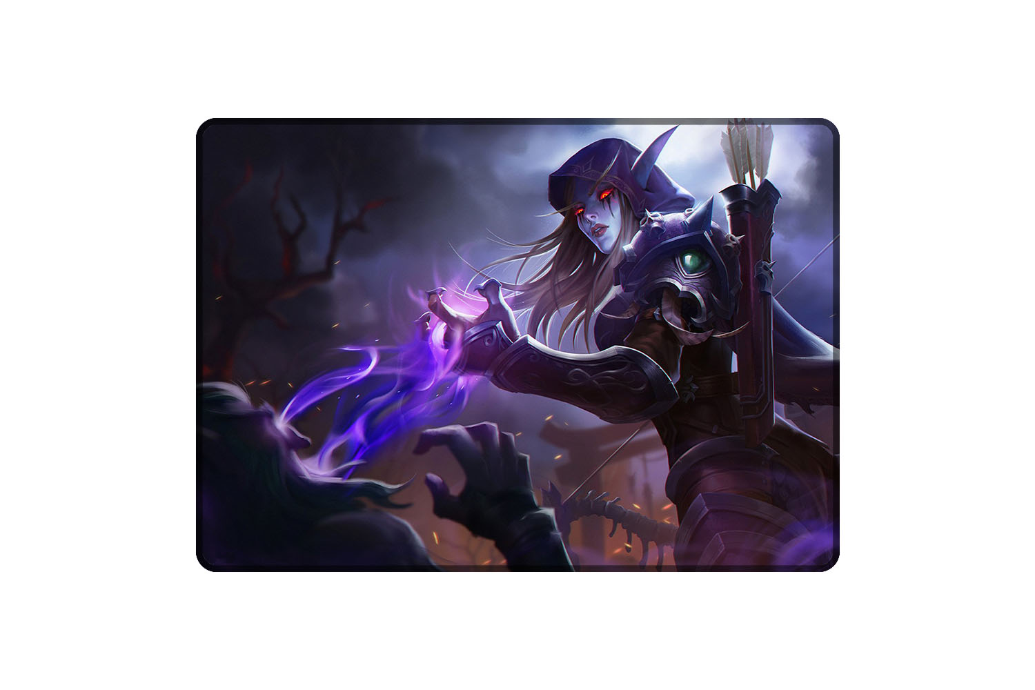 Podložka Sylvanas Windrunner A3 GRAWERTON mock up
