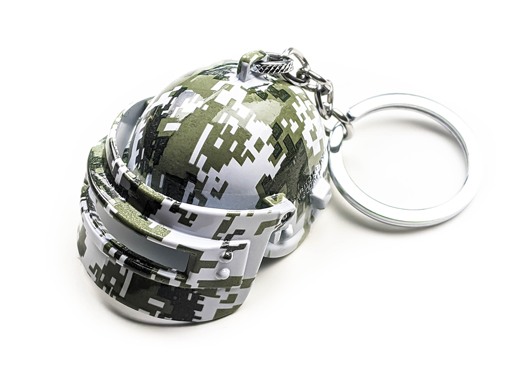 Klíčenka PUBG Helma - Digital Camo