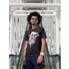 t shirt mockup featuring a man with an afro looking at the camera 22260