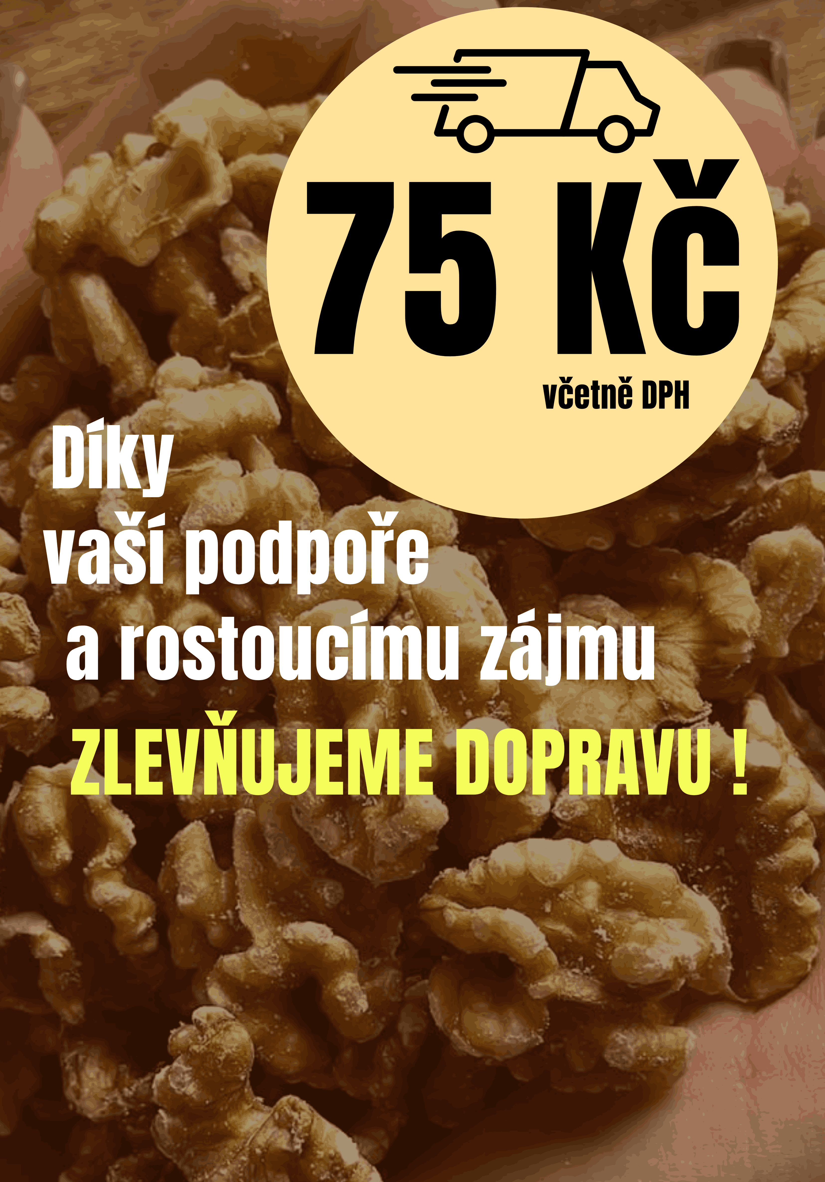 doprava za 75 Kč