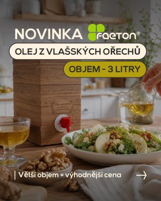 100% přírodní olej z vlašských ořechů v novém objemu – 3 litry! 💚 Vytvořený pro všechny, kteří používají kvalitní oleje...