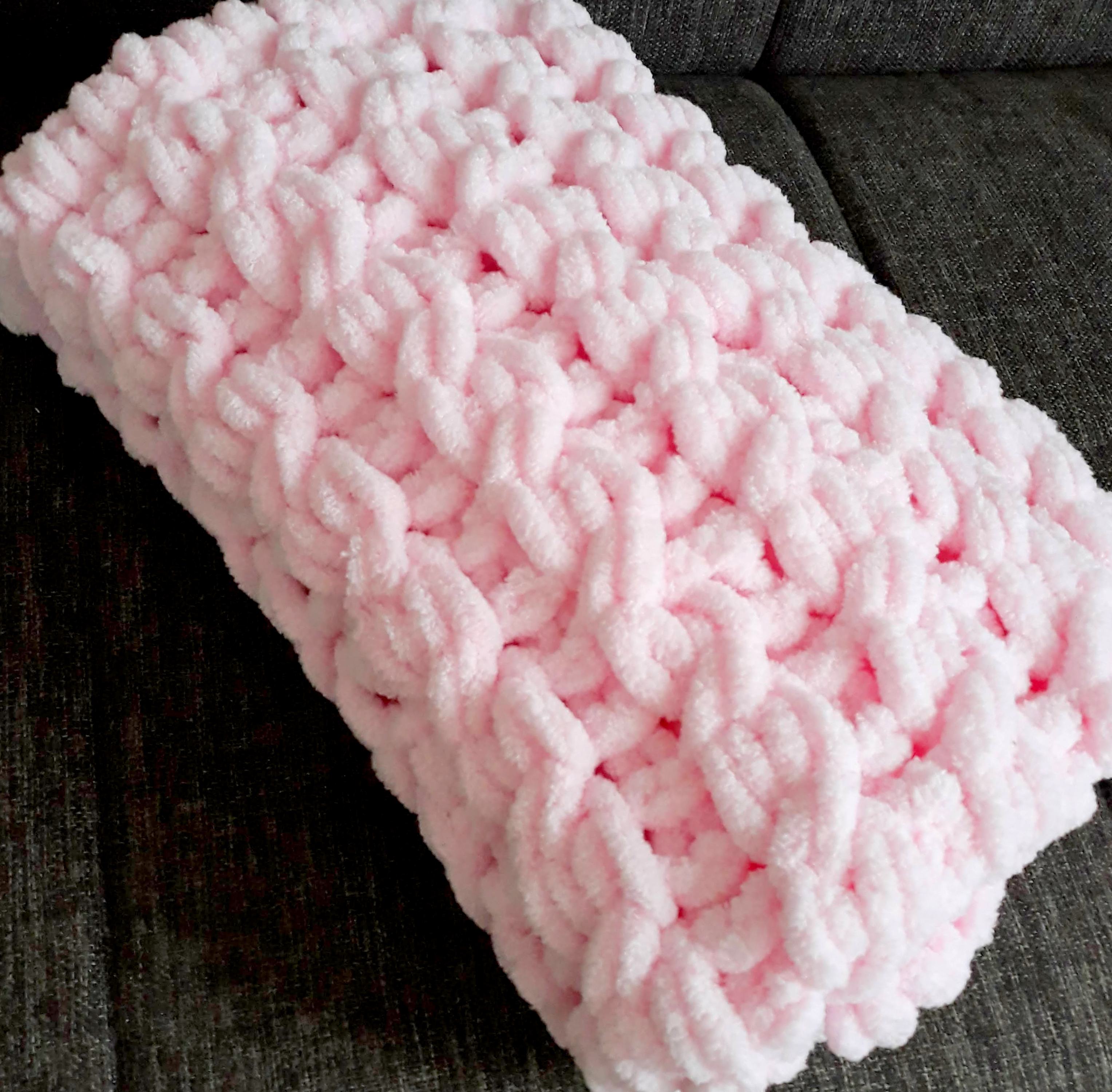 pletená dětská deka růžová copánková Velikost: 60x75cm