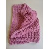 pletená dětská deka  růžová