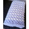 dětská deka pletená fialová