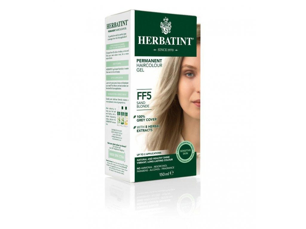 es740 herbatint permanentni barva na vlasy piskova blond ff5