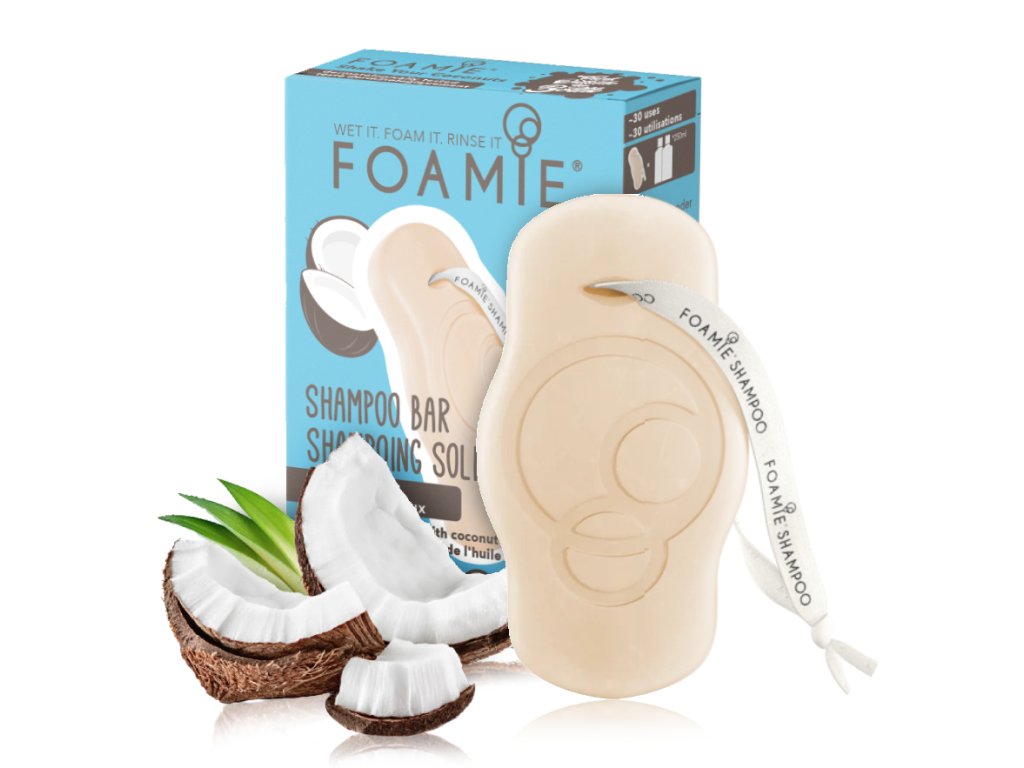 Tuhý šampon pro normální vlasy Shake Your Coconuts, 80g  Foamie