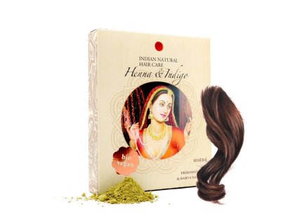 henna indigo 200g hneda barva na vlasy