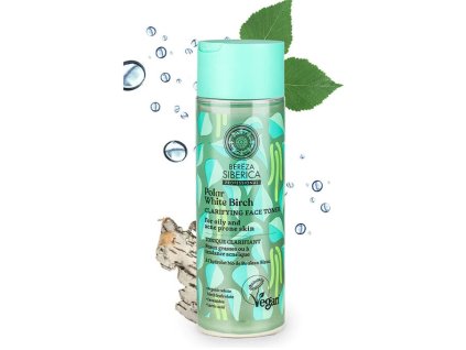 Bereza Rozjasňující pleťové tonikum pro mastnou a aknózní pleť 200ml  Natura Siberica