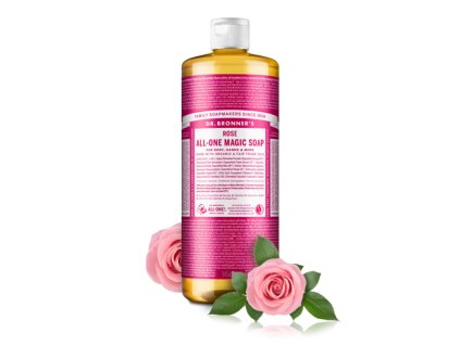 Tekuté universální mýdlo ALL-ONE!, Rose!  Dr. Bronner´s