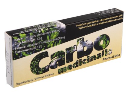 Carbo medicinalis PharmaSwiss tbl.20