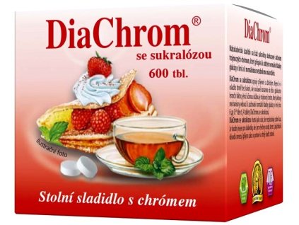 DiaChrom se sukralózou tbl.600 nízkokalor.sladidlo