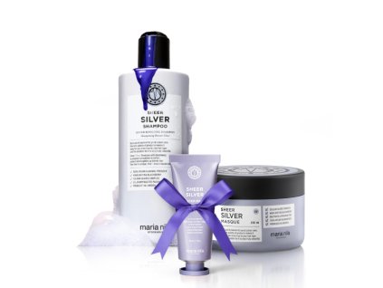 Sada Sheer Silver: Šampon a Maska - Střední  MARIA NILA