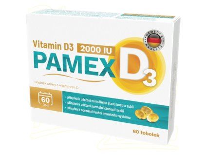 Pamex Vitamin D3 2000IU tob.60  NatureVia