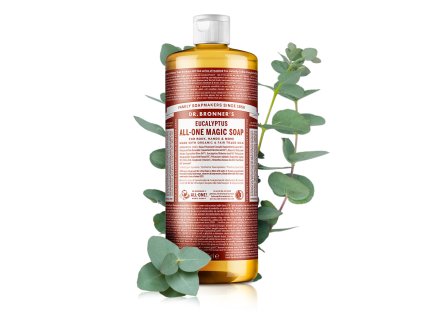 Tekuté universální mýdlo ALL-ONE!, Eukalyptus  Dr. Bronner´s