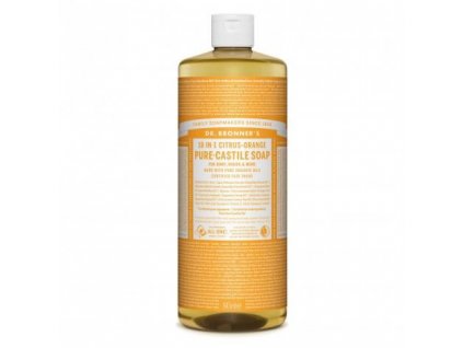 Dr. Bronner's tekuté universální mýdlo ALL-ONE!, Citrus-Orange