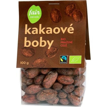 bio fairtrade kakaove boby prazene 100 g