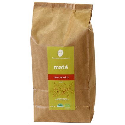 Fair trade erva yerba bio maté sypané z Brazílie, 900 g