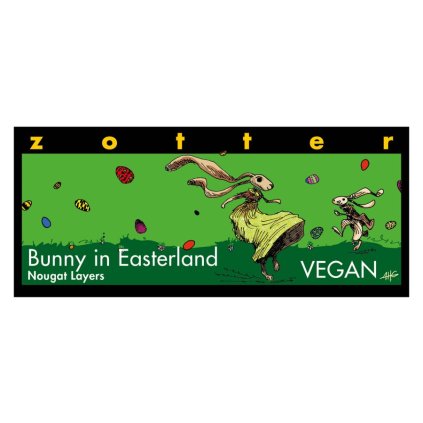 Fair Trade Bio hořká čokoláda Zajíček ve velikonoční zemi