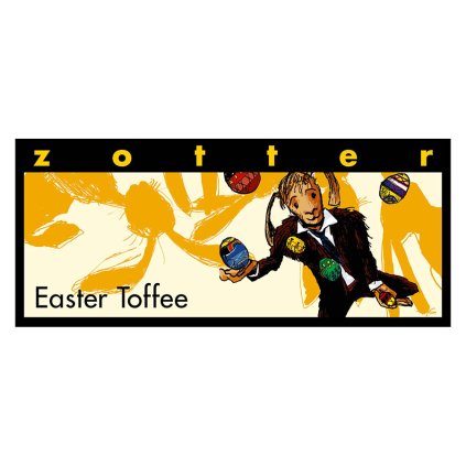 Fair trade bio kávová velikonoční čokoláda Zotter Toffee