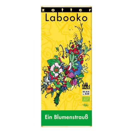 Fair trade bio čokoláda Zotter Labooko Kytice květin, 70 g
