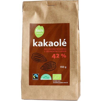 bio fairtrade instantni kakao kakaole 42% 150g