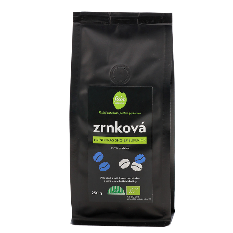 Fairobchod Bio zrnková káva Honduras SHG EP, 1 kg