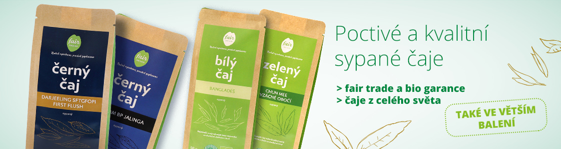 Fair trade bio sypané čaje