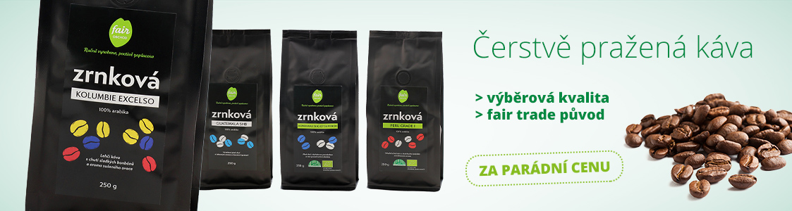 Fair trade čerstvě pražené kávy