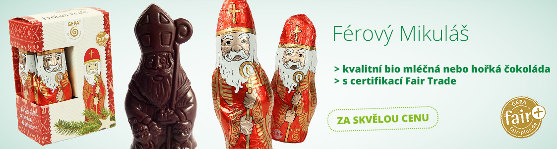 Fair trade bio čokoládový mikuláš