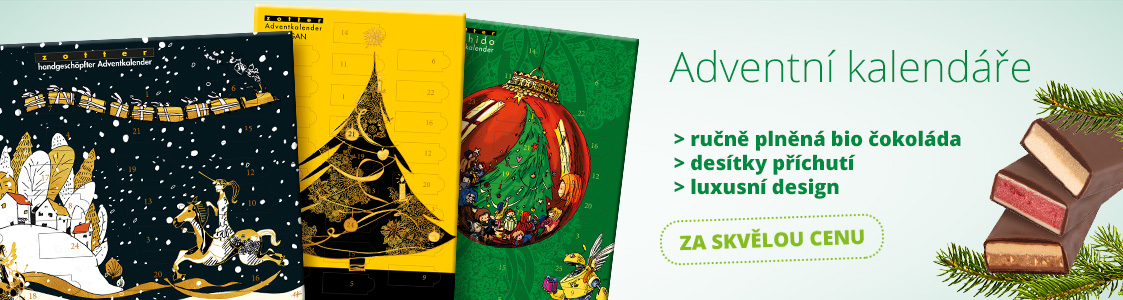 Fair trade adventní kalendáře s bio čokoládou