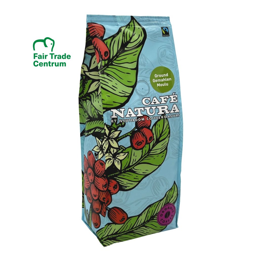 Fairtrade bio mletá káva Natura, 500 g