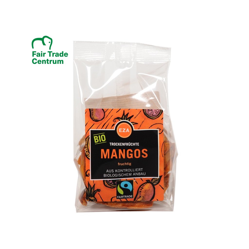Fair trade bio sušené mango bez cukru z Burkiny Faso, 100 g