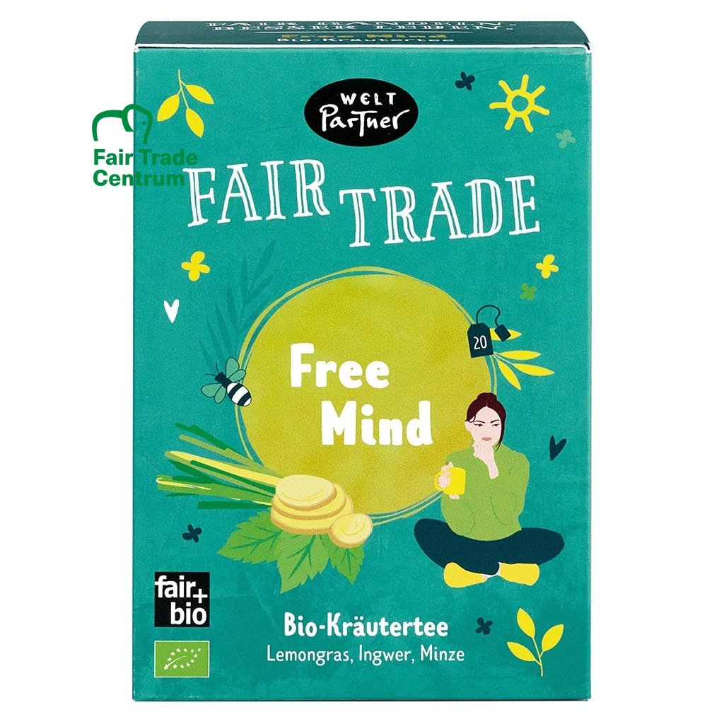 Fair trade bio bylinný čaj Čistá mysl, sáčky 20 x 1,8 g